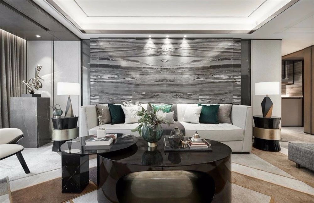 廣州市錦城花園輕奢風格四居室裝修案例