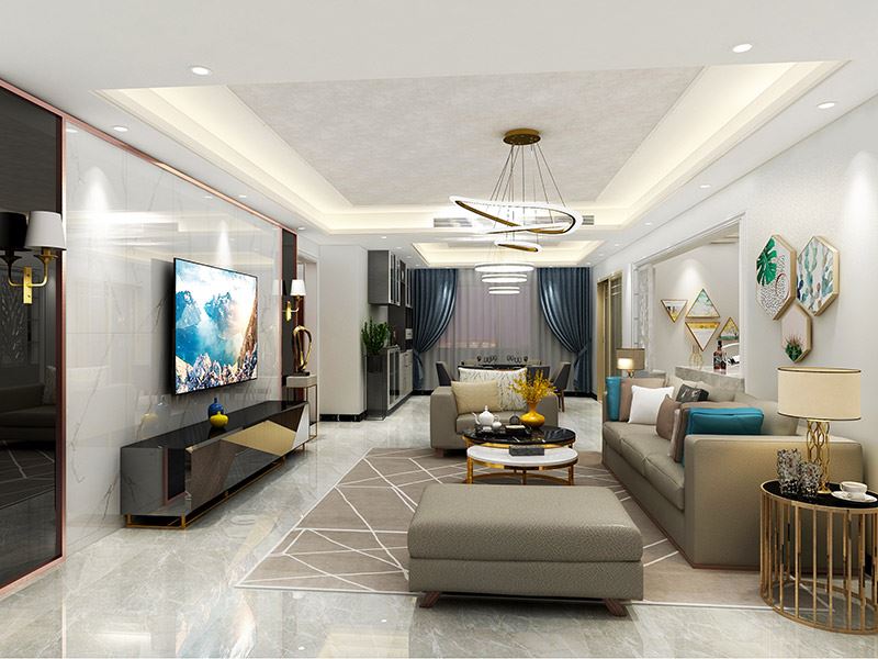 佛山市雅居樂·江畔明珠現(xiàn)代簡約風(fēng)格四居室裝修案例