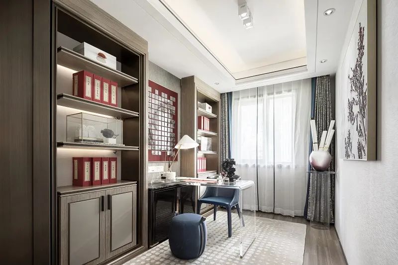 新中式風格室內(nèi)設(shè)計家裝案例-書房 新中式風格室內(nèi)設(shè)計家裝案例-書房