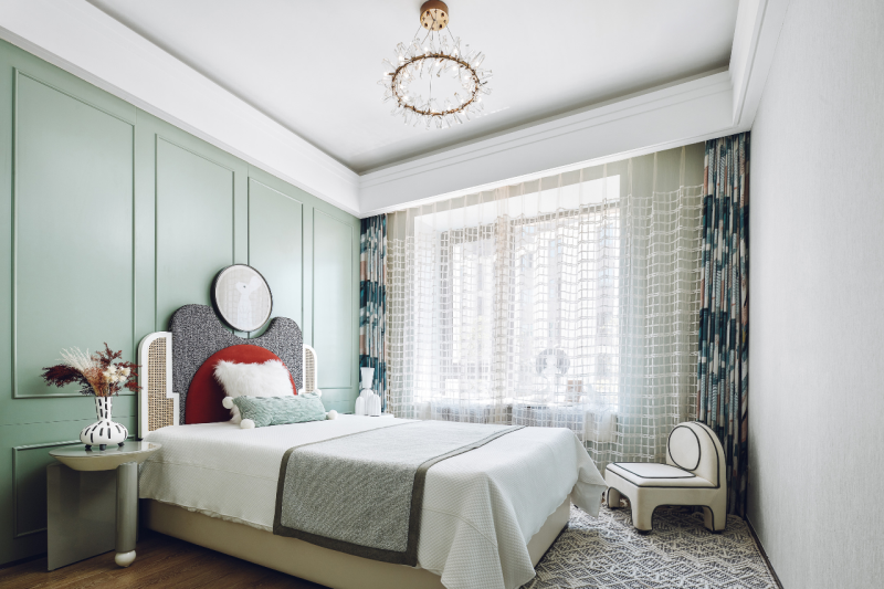 法式輕奢風(fēng)格室內(nèi)設(shè)計(jì)家裝案例-次臥 法式輕奢風(fēng)格室內(nèi)設(shè)計(jì)家裝案例-次臥