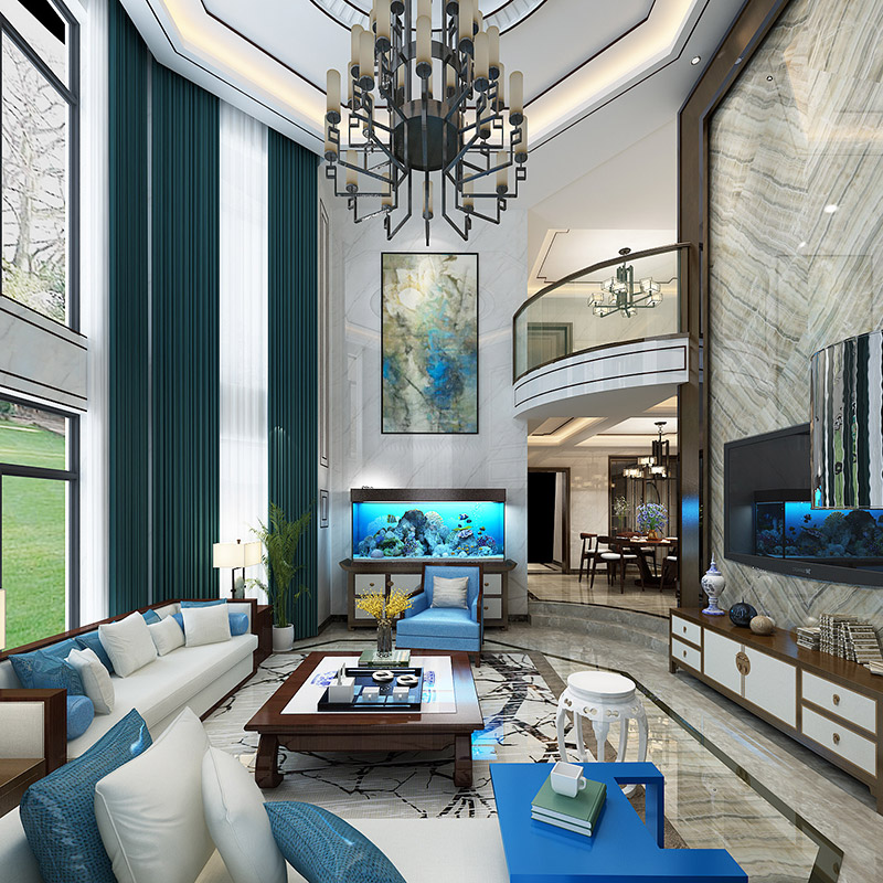 新中式風(fēng)格別墅裝修設(shè)計(jì)效果圖-海琴水岸別墅365平米-別墅裝修設(shè)計(jì)客廳 新中式風(fēng)格別墅裝修設(shè)計(jì)效果圖-海琴水岸別墅365平米-別墅裝修設(shè)計(jì)客廳