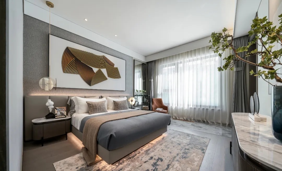 現(xiàn)代簡約風(fēng)格室內(nèi)設(shè)計家裝案例-次臥 現(xiàn)代簡約風(fēng)格室內(nèi)設(shè)計家裝案例-次臥