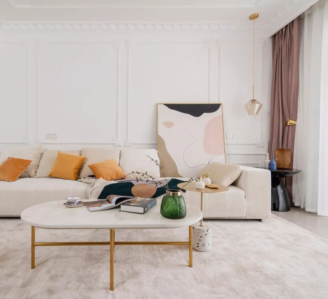 裝修公司法式風格室內(nèi)裝修效果圖-客廳沙發(fā)