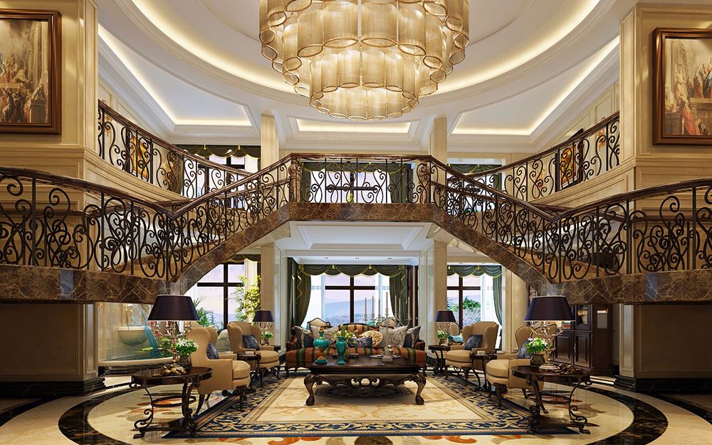 佛山市招商樾園歐式風格別墅裝修案例