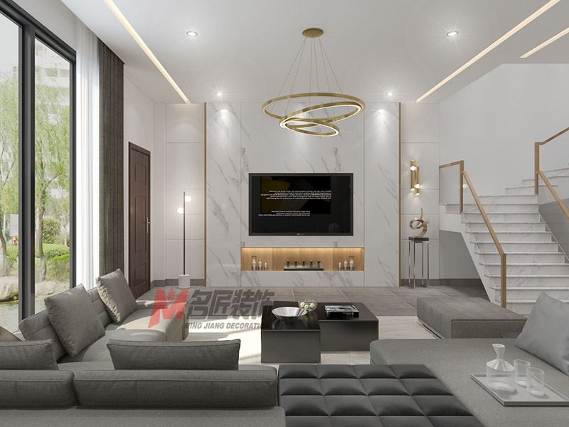 自貢市建華·南湖俊景現(xiàn)代簡(jiǎn)約風(fēng)格別墅裝修案例