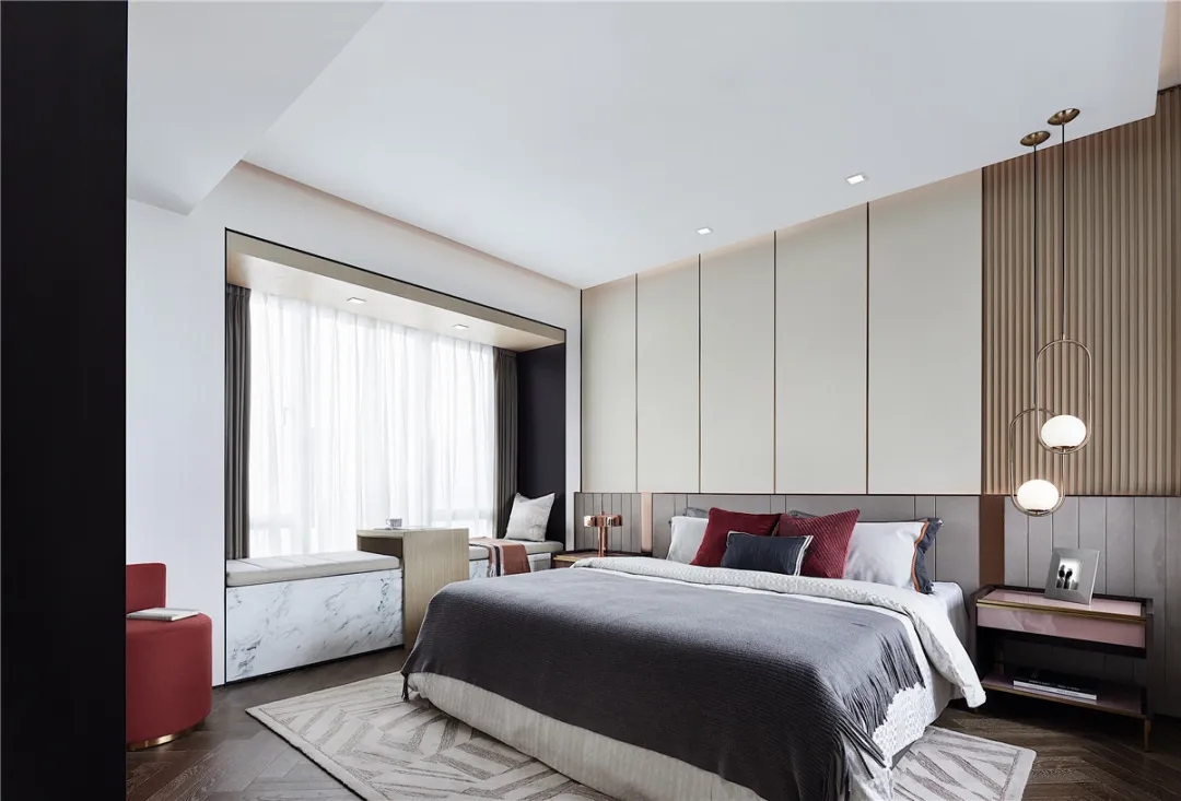 現(xiàn)代輕奢風格室內設計家裝案例-臥室