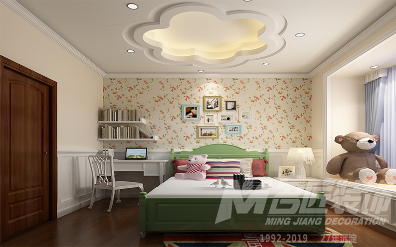 桂花洲三居120平米美式鄉(xiāng)村風(fēng)格裝修案例-公主房 桂花洲三居120平米美式鄉(xiāng)村風(fēng)格裝修案例-公主房