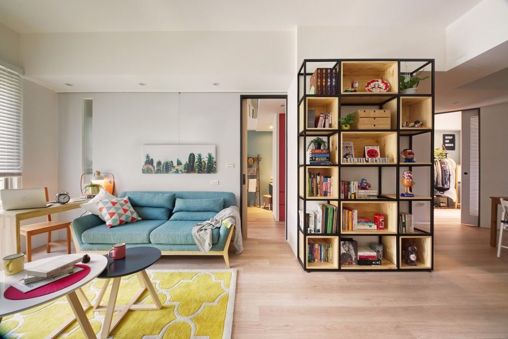 臺州市濱江鉑金海岸現(xiàn)代風格二居室裝修案例