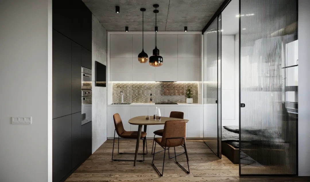 裝修案例現(xiàn)代簡(jiǎn)約風(fēng)格公寓裝修效果圖-餐廳 裝修案例現(xiàn)代簡(jiǎn)約風(fēng)格公寓裝修效果圖-餐廳