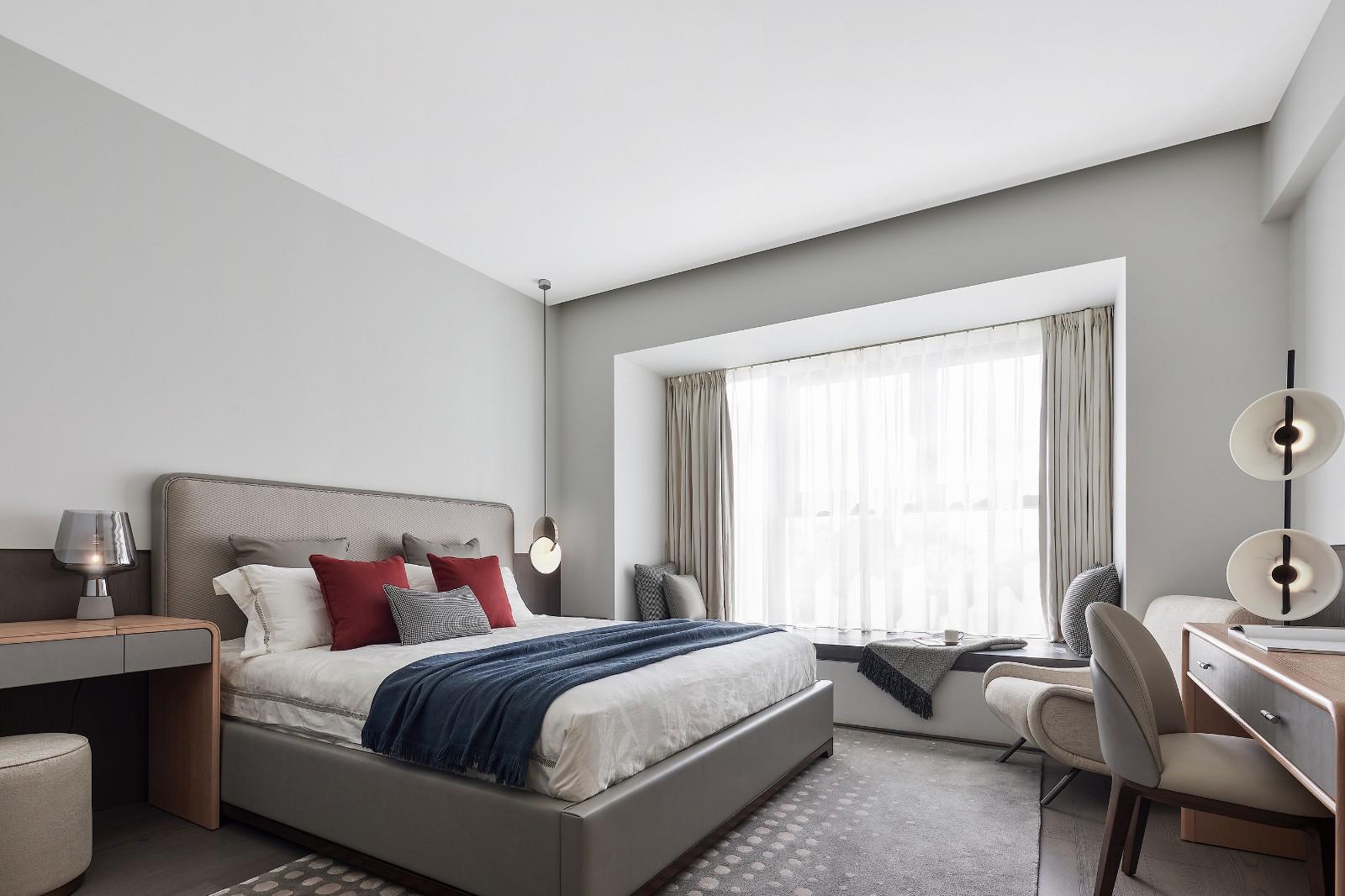 現(xiàn)代簡約風(fēng)格家裝設(shè)計(jì)室內(nèi)裝修效果圖-臥室