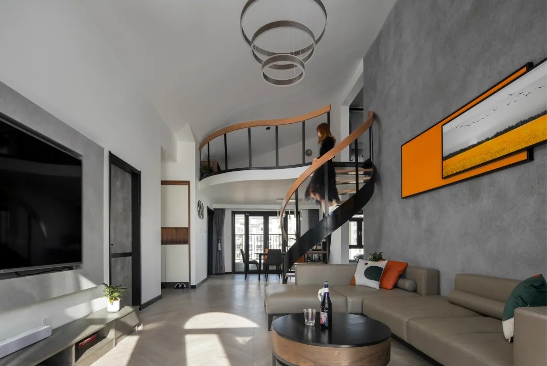 裝修案例現(xiàn)代風格復式裝修效果圖-客廳 裝修案例現(xiàn)代風格復式裝修效果圖-客廳