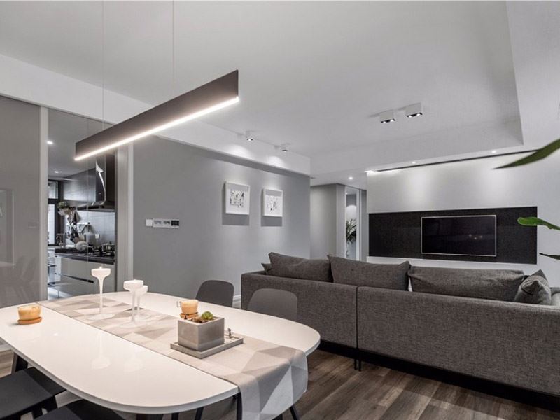 泰州市濱江首席北歐風(fēng)格三居室裝修案例