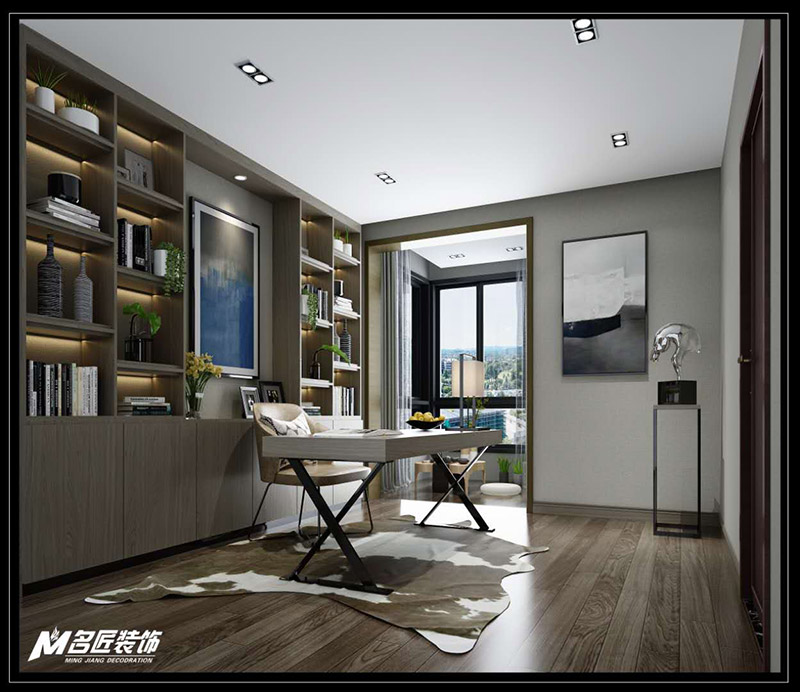 萬(wàn)科金域華庭暉景閣復(fù)式210平米北歐風(fēng)格裝修案例-書(shū)房 萬(wàn)科金域華庭暉景閣復(fù)式210平米北歐風(fēng)格裝修案例-書(shū)房