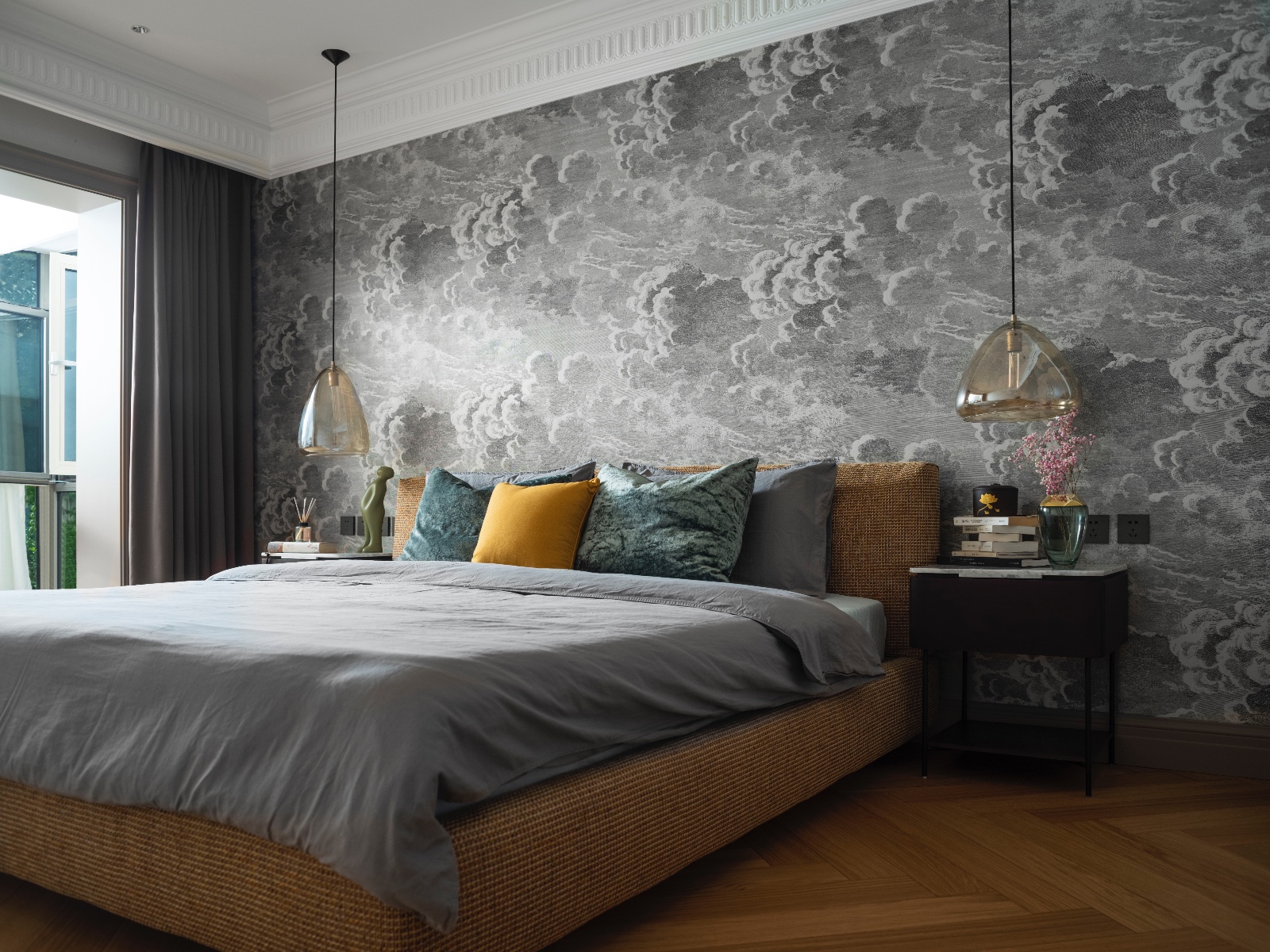 現(xiàn)代美式風格家裝設(shè)計室內(nèi)裝修效果圖-臥室 現(xiàn)代美式風格家裝設(shè)計室內(nèi)裝修效果圖-臥室