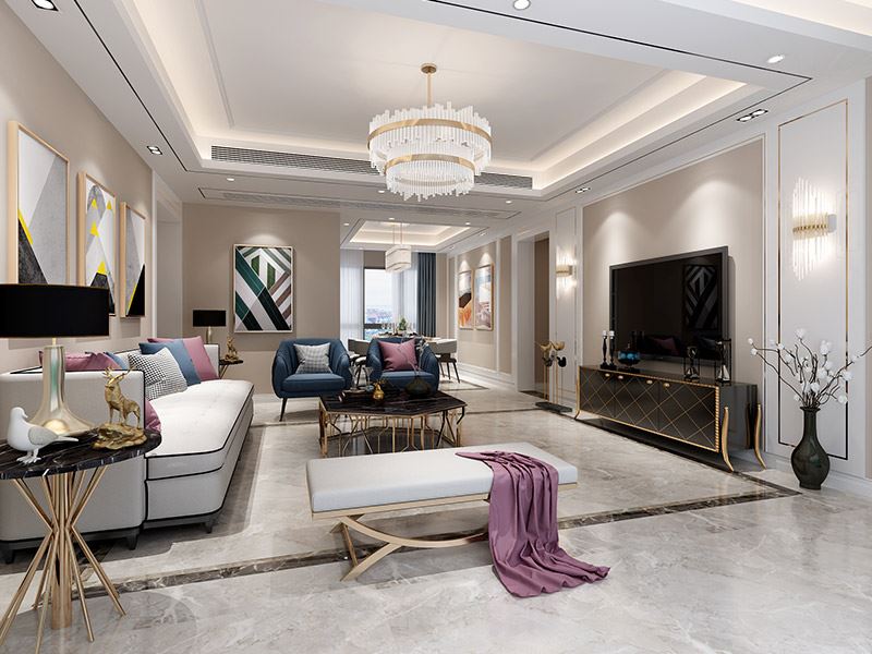 泰州市濱江首席現(xiàn)代簡(jiǎn)約風(fēng)格三居室裝修案例