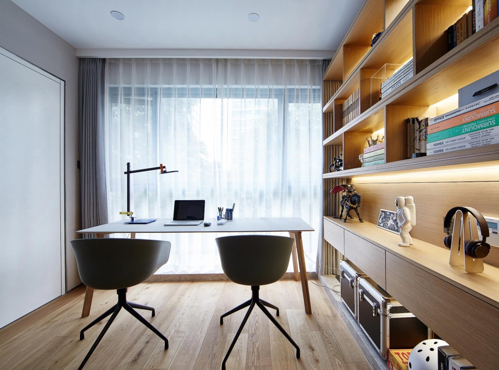 現(xiàn)代簡約風(fēng)格室內(nèi)家裝案例效果圖-書房 現(xiàn)代簡約風(fēng)格室內(nèi)家裝案例效果圖-書房