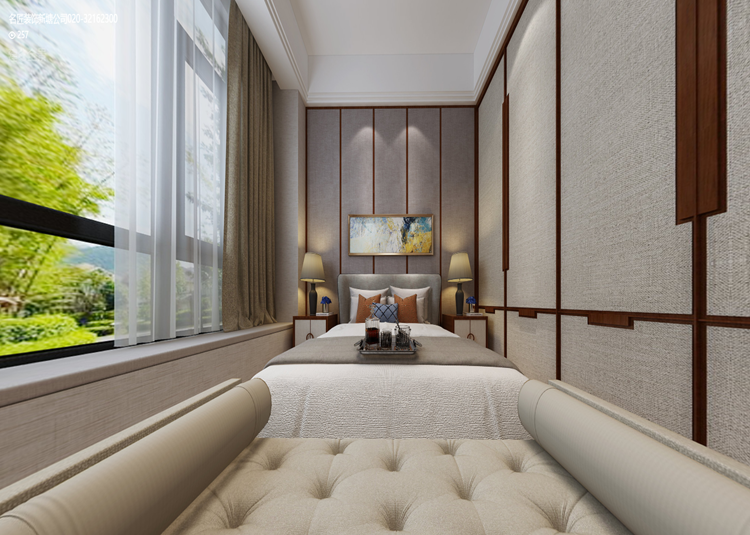 嘉興市金科旭輝公元城市新中式風格五居室裝修案例