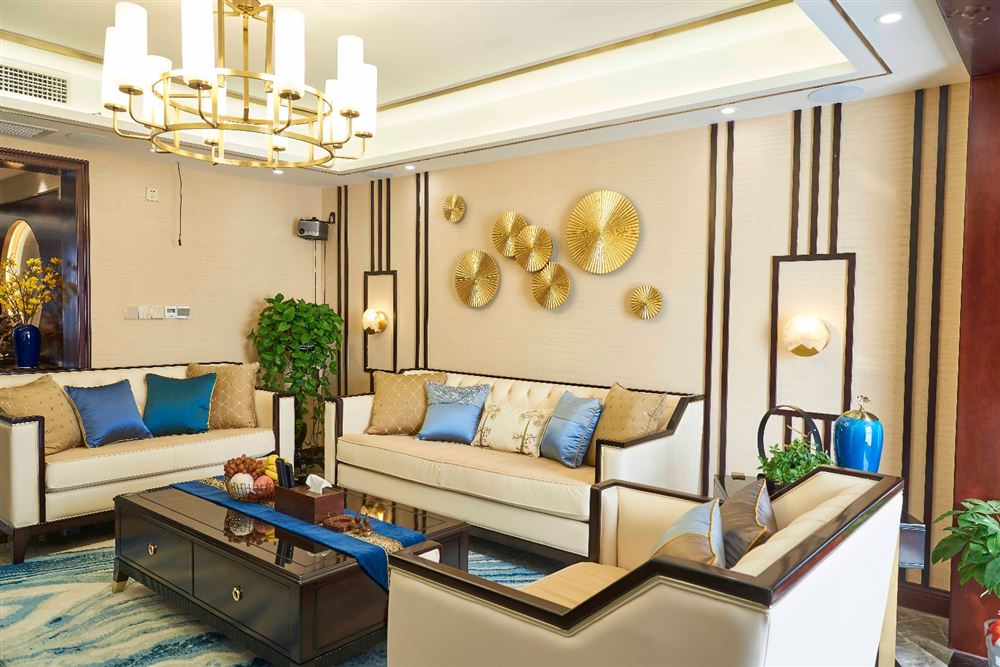 廣州市南華時(shí)代城新中式風(fēng)格三居室裝修案例