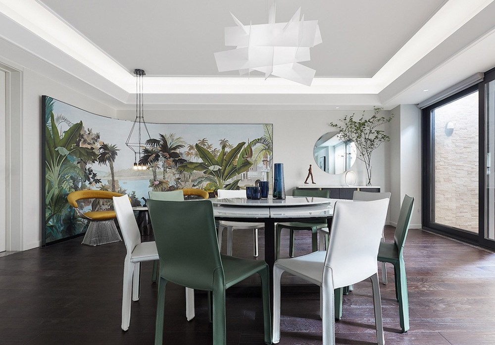 現(xiàn)代簡約風(fēng)格室內(nèi)家裝案例效果圖-餐廳 現(xiàn)代簡約風(fēng)格室內(nèi)家裝案例效果圖-餐廳