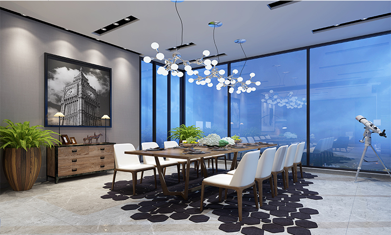 現(xiàn)代簡(jiǎn)約風(fēng)格別墅裝修設(shè)計(jì)效果圖-瀧景花園別墅365平米-別墅餐廳裝修設(shè)計(jì) 現(xiàn)代簡(jiǎn)約風(fēng)格別墅裝修設(shè)計(jì)效果圖-瀧景花園別墅365平米-別墅餐廳裝修設(shè)計(jì)