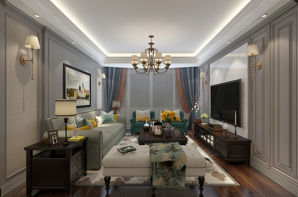裝修公司簡美風(fēng)格室內(nèi)裝修效果圖-客廳 裝修公司簡美風(fēng)格室內(nèi)裝修效果圖-客廳