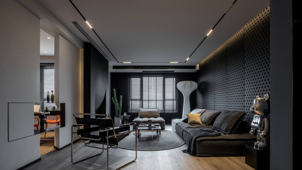 現(xiàn)代極簡風格室內(nèi)家裝案例效果圖-客廳 現(xiàn)代極簡風格室內(nèi)家裝案例效果圖-客廳