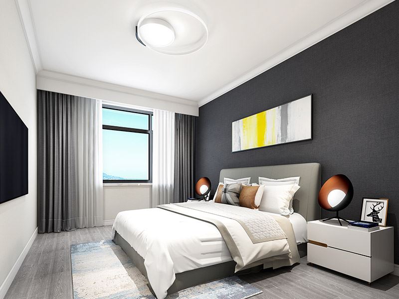 常州市御城商住樓現(xiàn)代簡約風(fēng)格二居室裝修案例