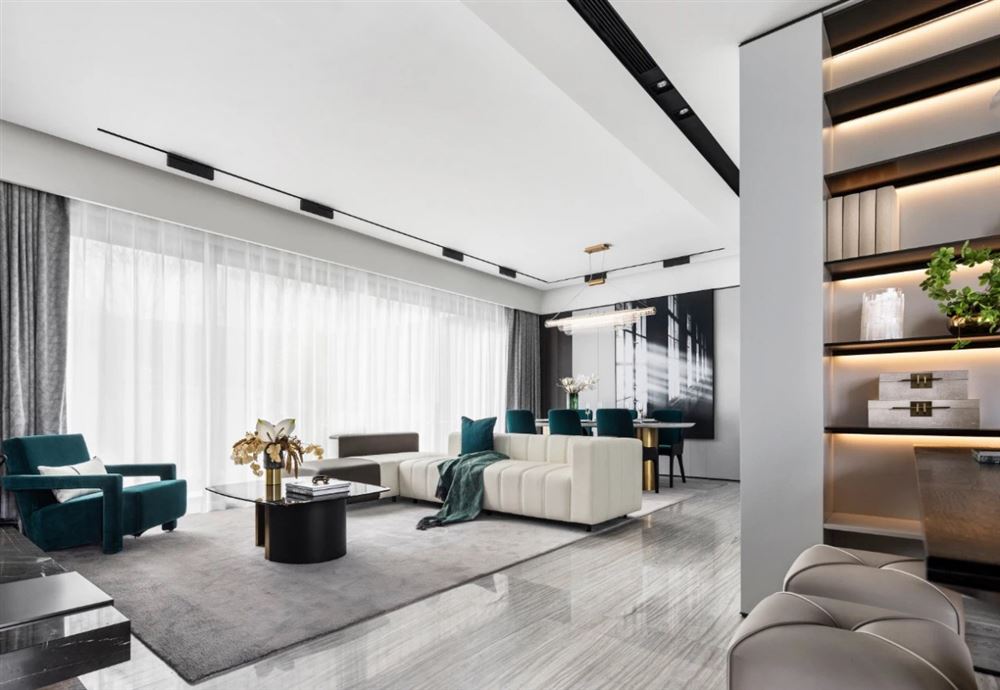 江門市陽光新城輕奢風(fēng)格復(fù)式裝修案例