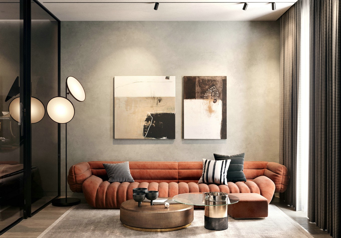 佛山裝修公司現(xiàn)代簡約風(fēng)格公寓裝修效果圖-客廳 佛山裝修公司現(xiàn)代簡約風(fēng)格公寓裝修效果圖-客廳