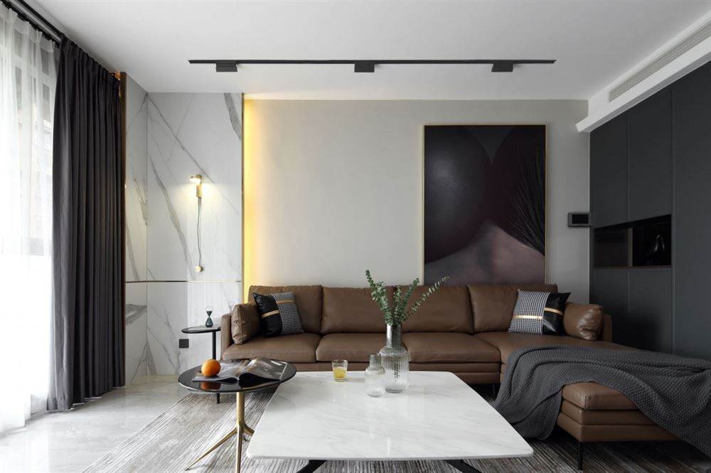 廣州市富力東堤灣現(xiàn)代簡約風格三居室裝修案例