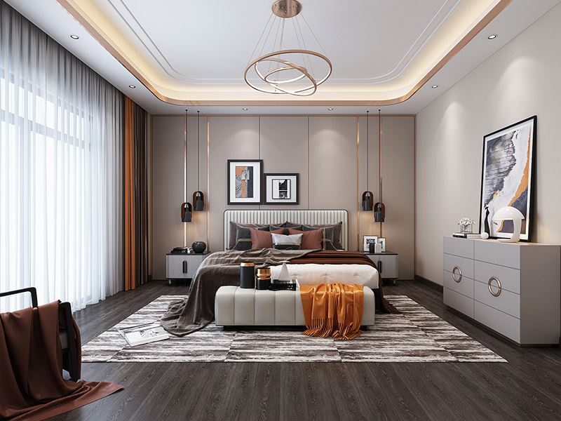 楚雄彝族自治州楚雄雍和居(彝海南路)輕奢風格別墅裝修案例