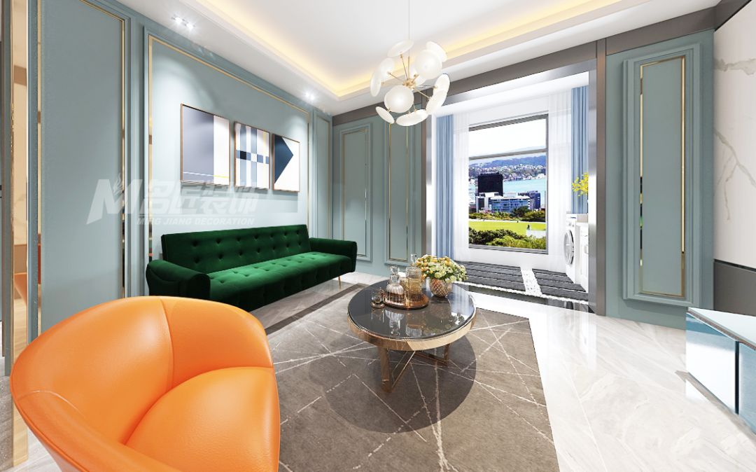 小戶型北歐輕奢室內(nèi)裝修設(shè)計-客廳 小戶型北歐輕奢室內(nèi)裝修設(shè)計-客廳