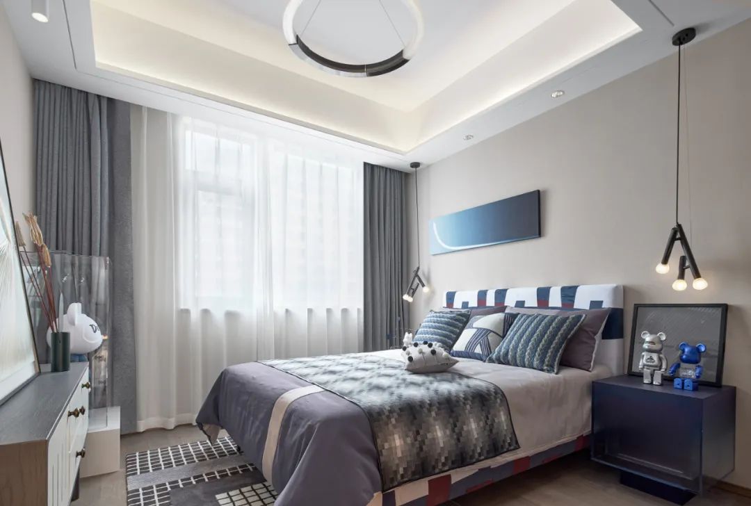 新中式風(fēng)格室內(nèi)設(shè)計(jì)家裝案例-客臥 新中式風(fēng)格室內(nèi)設(shè)計(jì)家裝案例-客臥