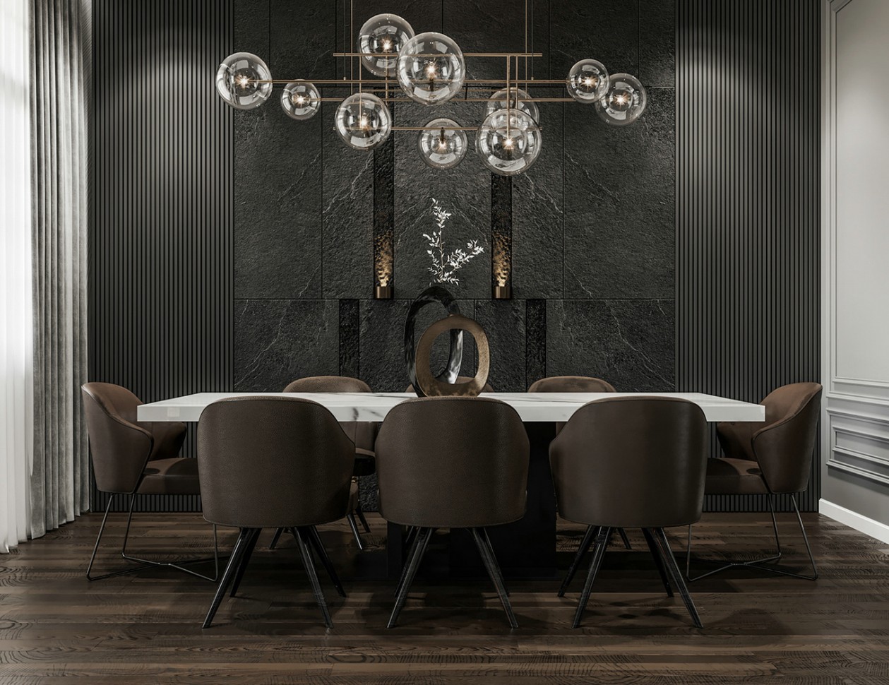 現(xiàn)代極簡風格家裝設計室內裝修效果圖-餐廳 現(xiàn)代極簡風格家裝設計室內裝修效果圖-餐廳