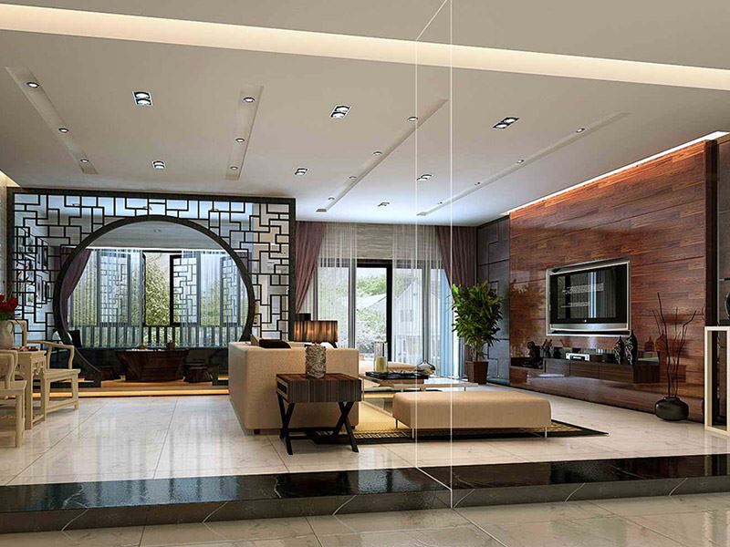 佛山市招商·悅府新中式風(fēng)格別墅裝修案例