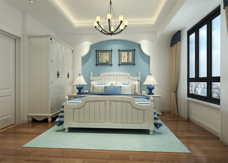 日照市華凱佳苑現(xiàn)代風格三居室裝修案例