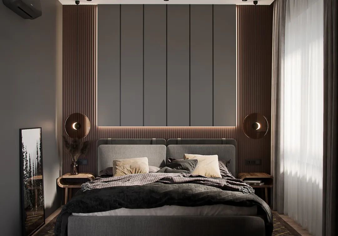 裝修案例輕奢高級(jí)灰風(fēng)格室內(nèi)裝修效果圖-臥室 裝修案例輕奢高級(jí)灰風(fēng)格室內(nèi)裝修效果圖-臥室