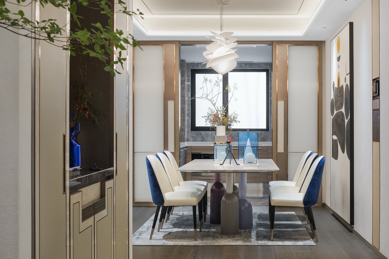 裝修案例新中式混搭風(fēng)格室內(nèi)裝修效果圖-餐廳 裝修案例新中式混搭風(fēng)格室內(nèi)裝修效果圖-餐廳