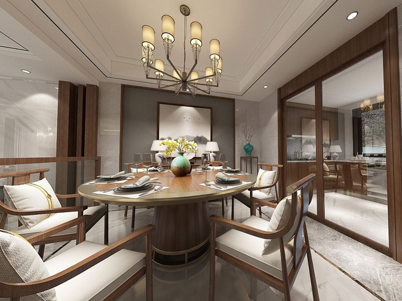 泰州市百富紳財(cái)富廣場小區(qū)歐式風(fēng)格別墅裝修案例