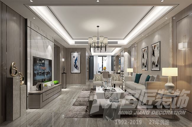 佛山市復(fù)地公園和光輕奢風(fēng)格三居室裝修案例