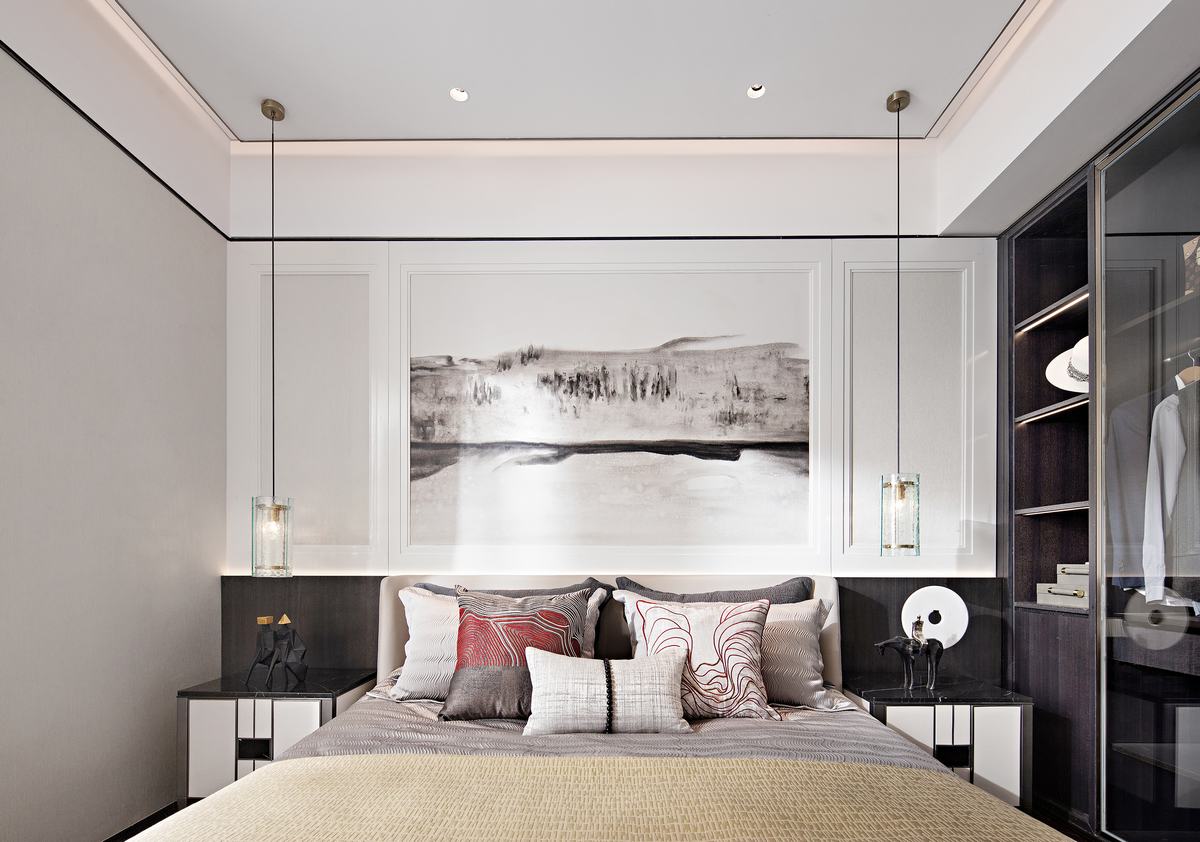 新中式風格室內(nèi)設計家裝案例-臥室 新中式風格室內(nèi)設計家裝案例-臥室