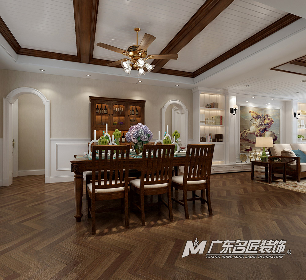 九號(hào)別墅410平米美式鄉(xiāng)村風(fēng)格裝修案例-一樓客廳 九號(hào)別墅410平米美式鄉(xiāng)村風(fēng)格裝修案例-一樓客廳