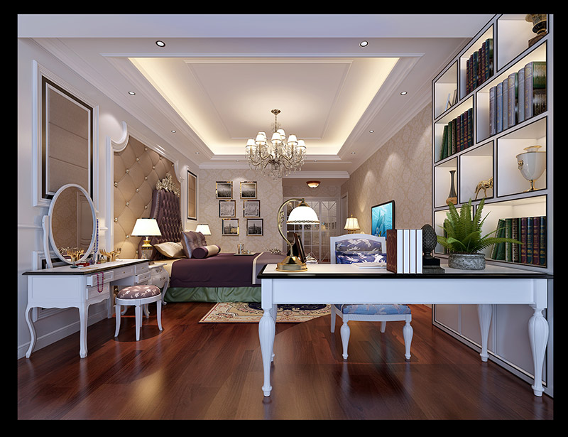 歐式風(fēng)格室內(nèi)裝修設(shè)計(jì)效果圖-東湖洲花園四居160平米-室內(nèi)裝修設(shè)計(jì)主臥 歐式風(fēng)格室內(nèi)裝修設(shè)計(jì)效果圖-東湖洲花園四居160平米-室內(nèi)裝修設(shè)計(jì)主臥
