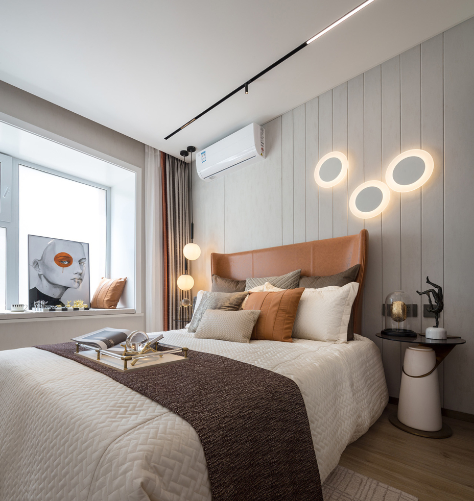 現(xiàn)代輕奢風格室內(nèi)家裝案例效果圖-臥室 現(xiàn)代輕奢風格室內(nèi)家裝案例效果圖-臥室