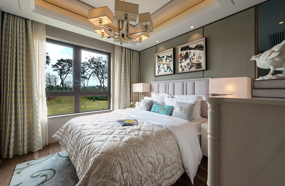 新中式風(fēng)格室內(nèi)裝修設(shè)計效果圖-恒大西江天悅平層195平米-室內(nèi)裝修設(shè)計次臥 新中式風(fēng)格室內(nèi)裝修設(shè)計效果圖-恒大西江天悅平層195平米-室內(nèi)裝修設(shè)計次臥