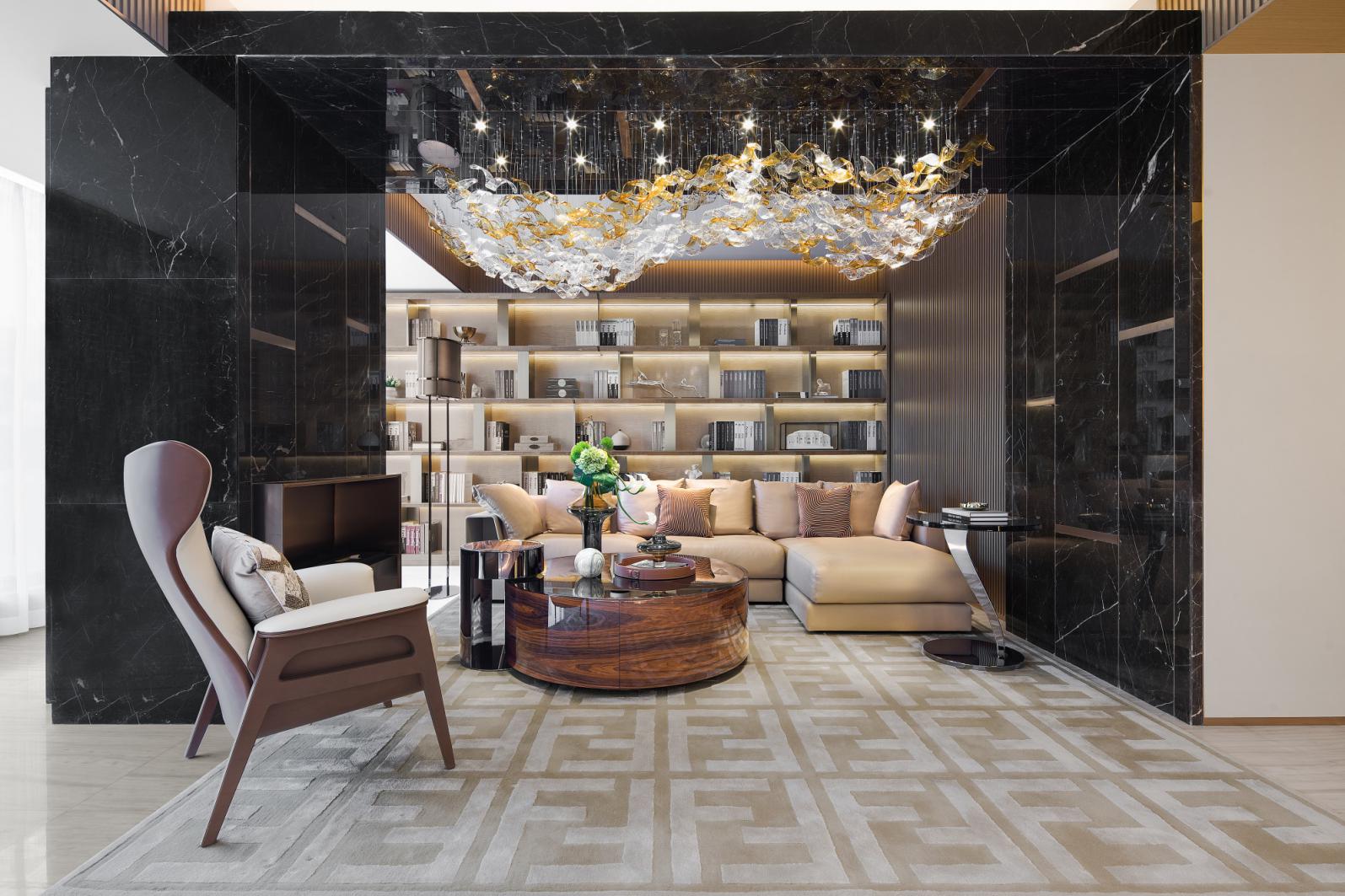 歐式輕奢風(fēng)格室內(nèi)設(shè)計家裝案例-客廳 歐式輕奢風(fēng)格室內(nèi)設(shè)計家裝案例-客廳