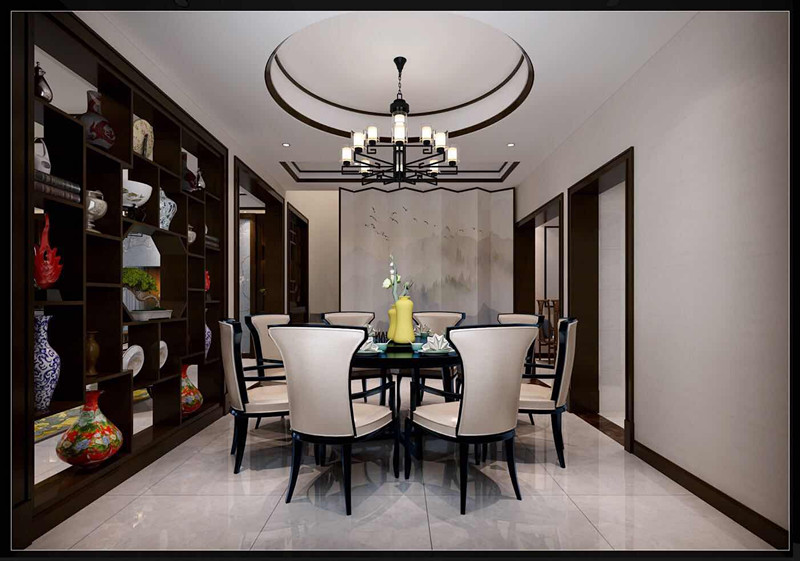 合肥市斌鋒悅境新中式風(fēng)格別墅裝修案例