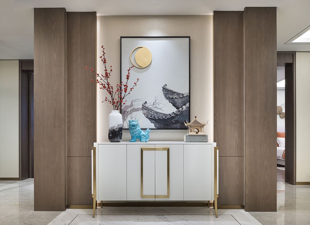 新中式風(fēng)格家裝設(shè)計(jì)室內(nèi)裝修效果圖-玄關(guān) 新中式風(fēng)格家裝設(shè)計(jì)室內(nèi)裝修效果圖-玄關(guān)