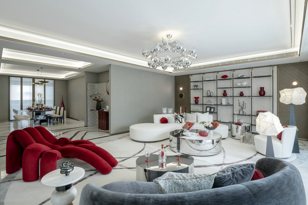 現(xiàn)代輕奢風(fēng)格室內(nèi)家裝案例效果圖-客餐廳 現(xiàn)代輕奢風(fēng)格室內(nèi)家裝案例效果圖-客餐廳