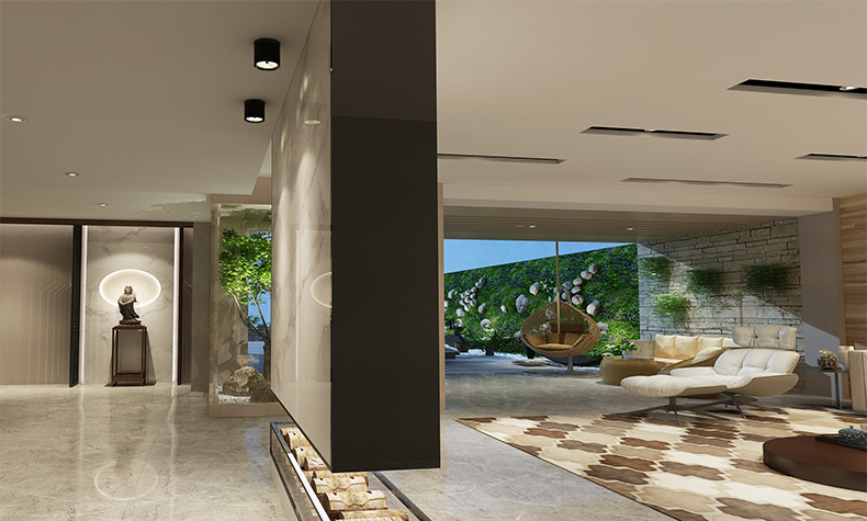 瀧景花園別墅355平米現(xiàn)代簡約風格裝修案例-客廳一角 瀧景花園別墅355平米現(xiàn)代簡約風格裝修案例-客廳一角